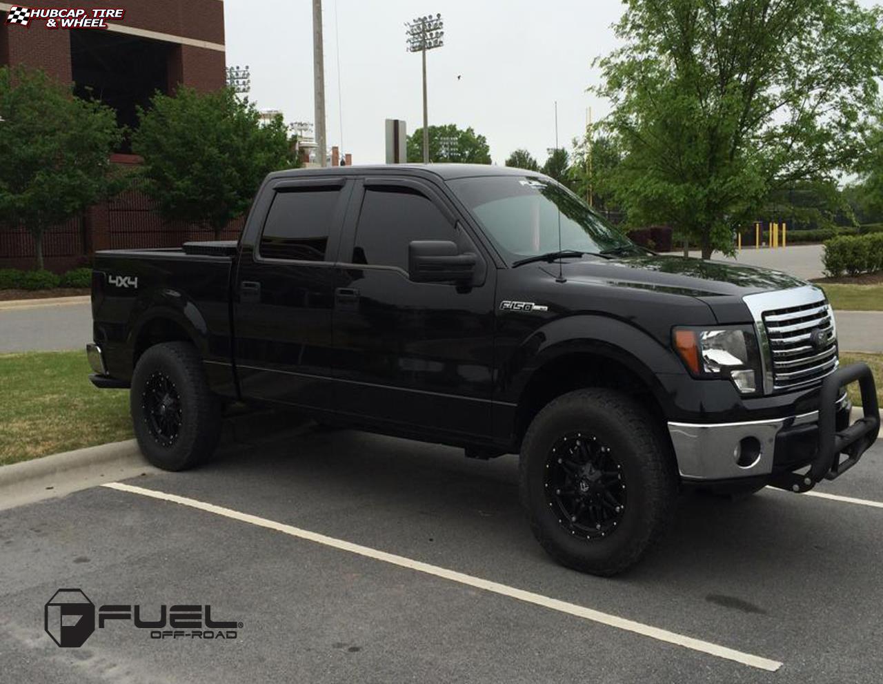 vehicle gallery/ford f 150 fuel hostage d531 18X9 Matte Black wheels and rims