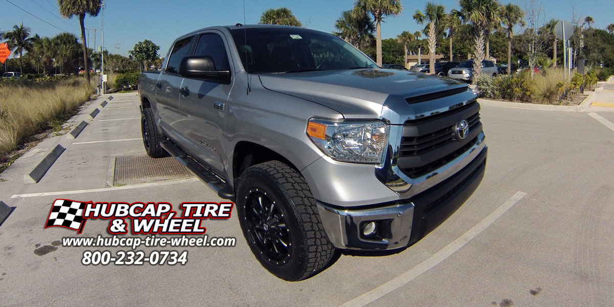 vehicle gallery/toyota tundra fuel krank d517 20X9  Matte Black & Milled wheels and rims