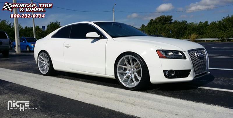 vehicle gallery/audi s5 niche targa m131 20x105  Silver & Machined wheels and rims