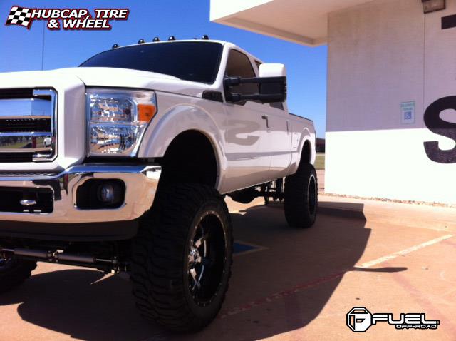 vehicle gallery/ford f 250 fuel maverick d260 0X0 Chrome with Gloss Black Lip wheels and rims