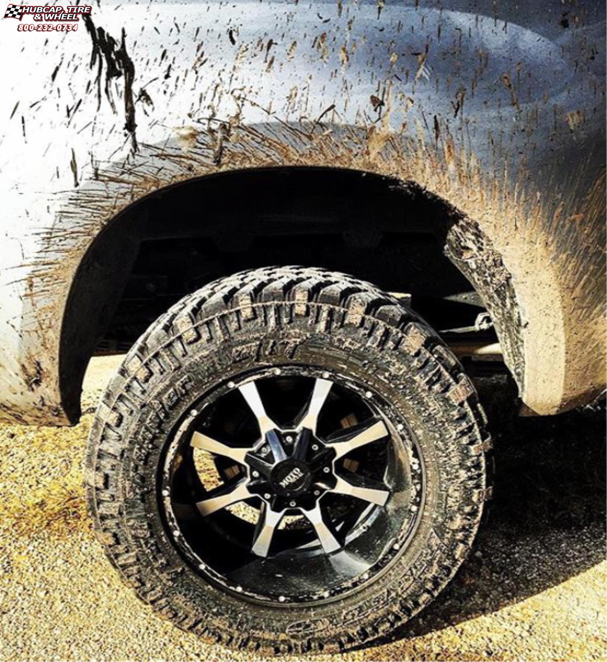 vehicle gallery/2006 toyota tundra moto metal mo970  Gloss Black Machined Face wheels and rims