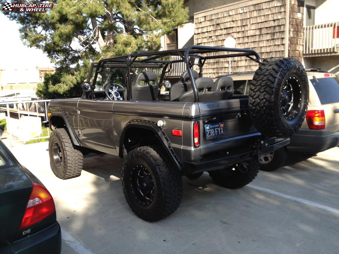 vehicle gallery/ford bronco fuel boost d534 17X9  Matte Black & Milled wheels and rims