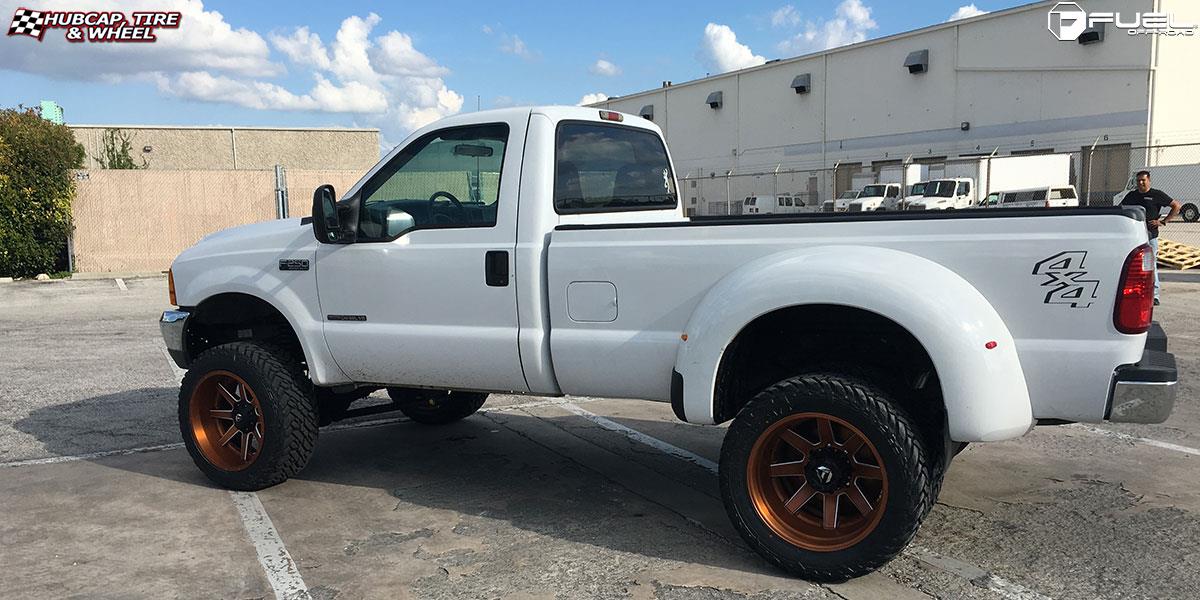 vehicle gallery/ford f 350 fuel maverick d538 22X12  Black & Milled wheels and rims