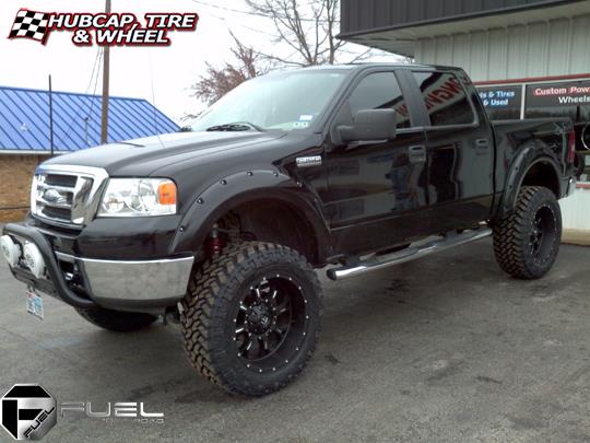 vehicle gallery/ford f 150 fuel krank d517 0X0  Matte Black & Milled wheels and rims