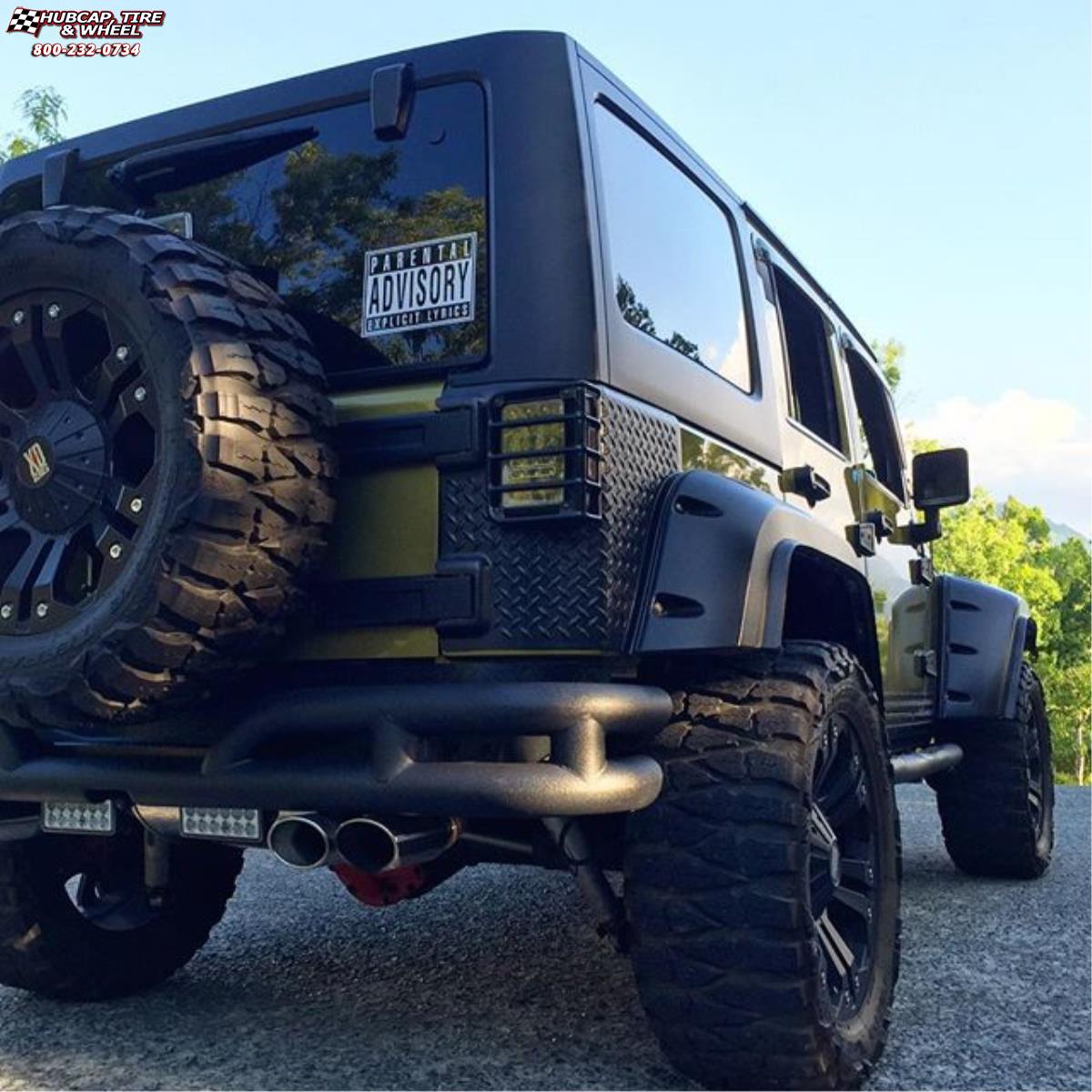 vehicle gallery/jeep wrangler xd series xd778 monster x  Matte Black wheels and rims