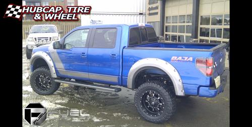 vehicle gallery/ford f 150 fuel krank d517 0X0  Matte Black & Milled wheels and rims