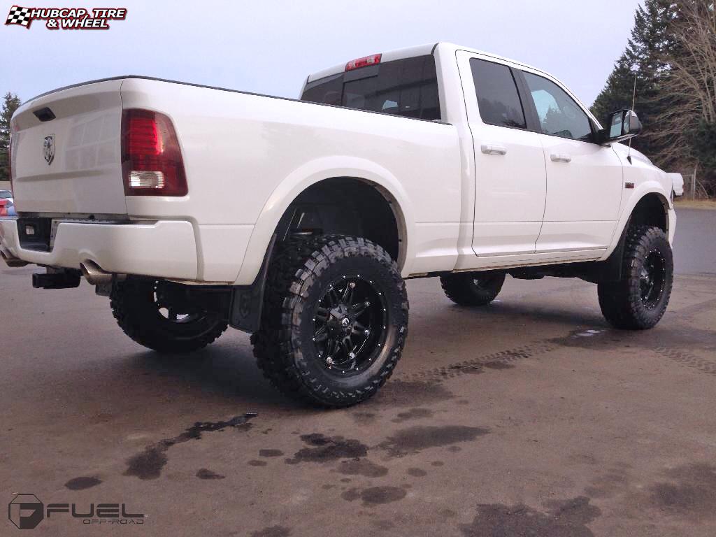 vehicle gallery/dodge ram 1500 fuel hostage d531 20X10  Matte Black wheels and rims