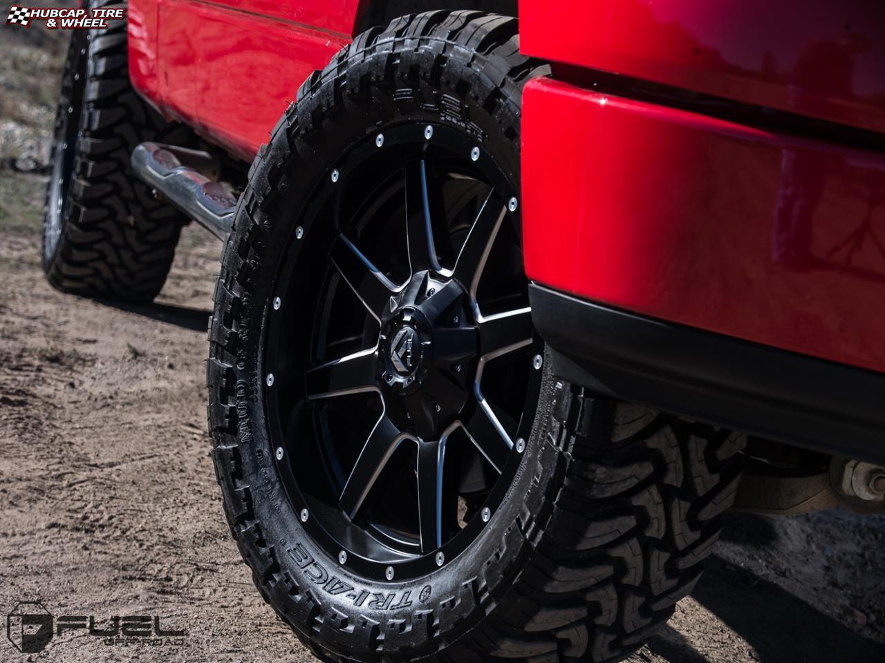 vehicle gallery/ford f 150 fuel maverick d538 20X9  Black & Milled wheels and rims