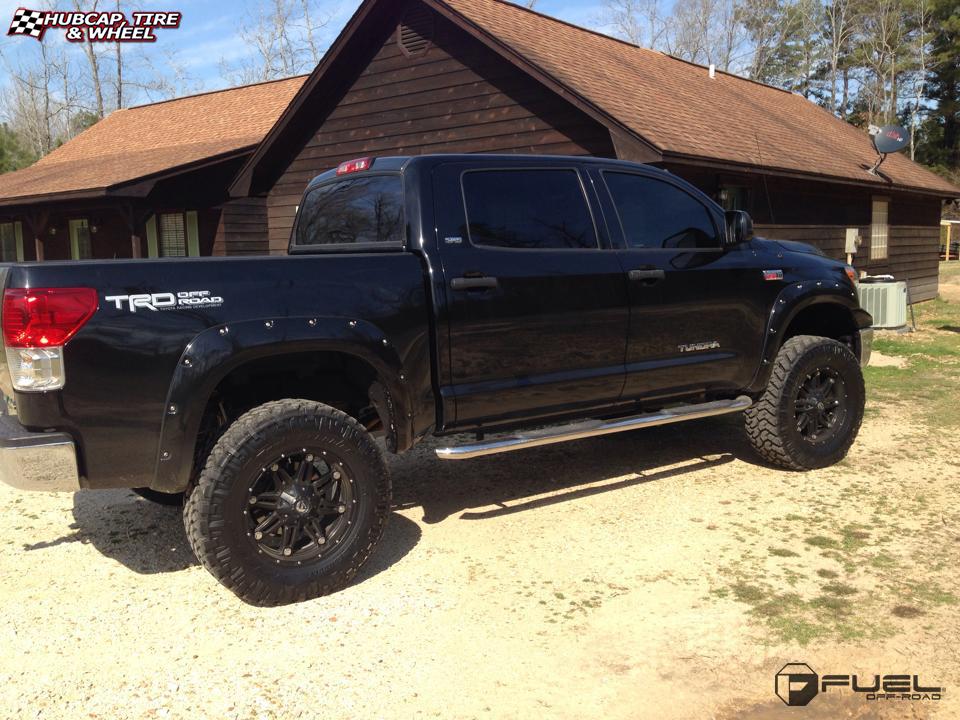 vehicle gallery/toyota tundra fuel hostage d531 20X10 Matte Black wheels and rims