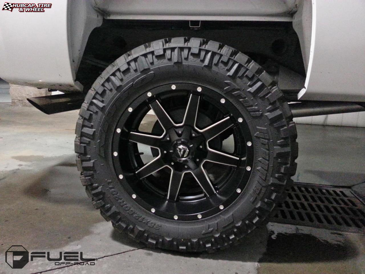 vehicle gallery/chevrolet silverado fuel maverick d538 0X0 Black & Milled wheels and rims
