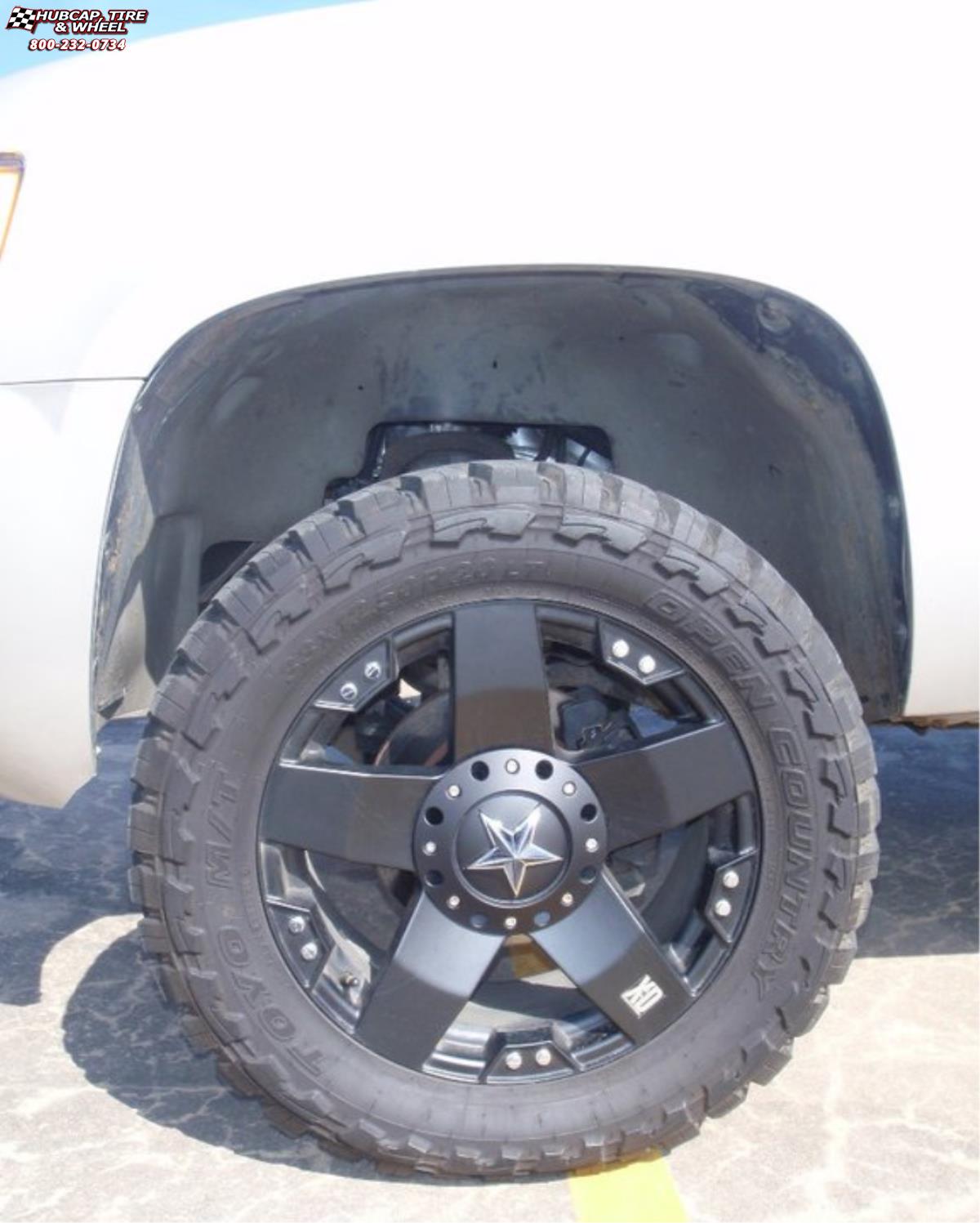 vehicle gallery/chevrolet suburban xd series xd775 rockstar x  Matte Black wheels and rims