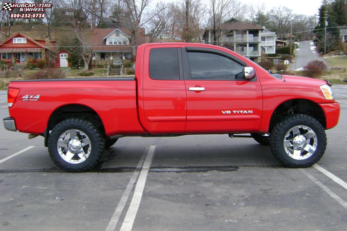 vehicle gallery/nissan titan xd series xd775 rockstar 20x85 Chrome wheels and rims