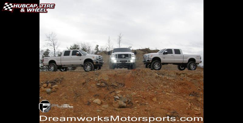 vehicle gallery/ford f 350 fuel hostage d530 0X0  Chrome wheels and rims
