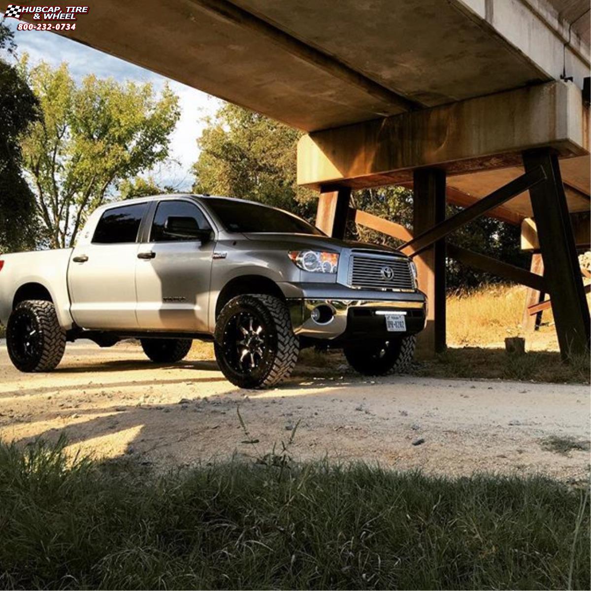vehicle gallery/2006 toyota tundra moto metal mo970  Gloss Black Machined Face wheels and rims