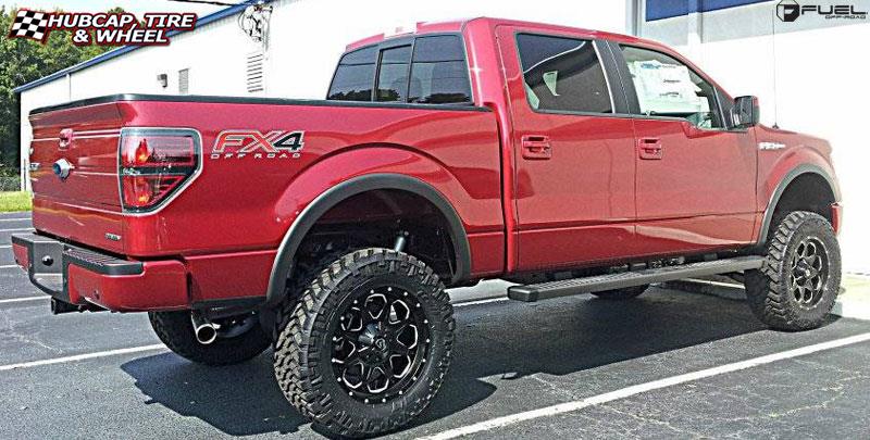 vehicle gallery/ford f 150 fuel boost d534 20X9  Matte Black & Milled wheels and rims