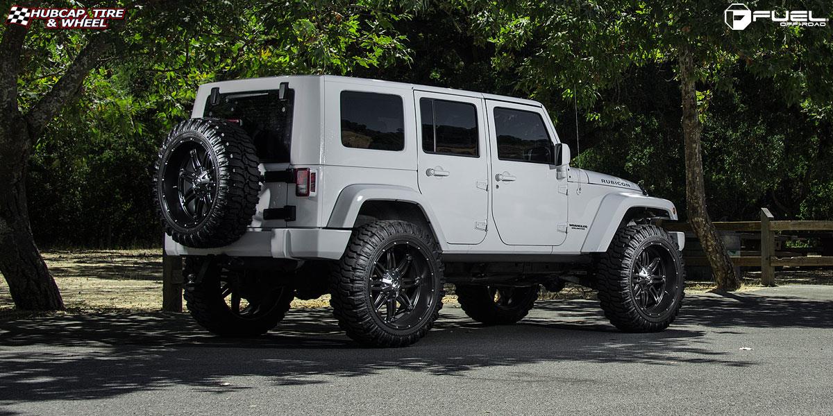 vehicle gallery/jeep wrangler fuel hostage d531 24X11  Matte Black wheels and rims