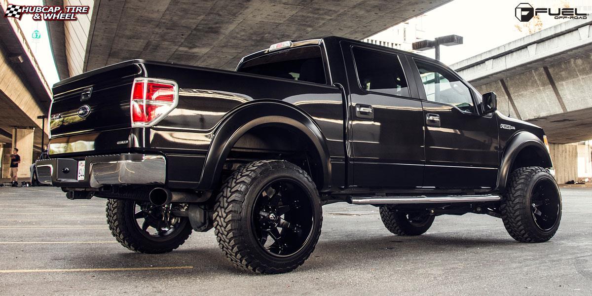 vehicle gallery/ford f 150 fuel octane d509 22X14 Matte Black wheels and rims