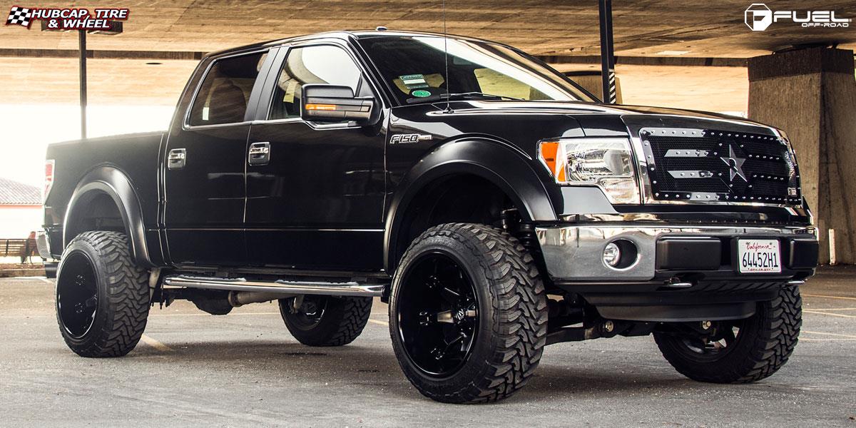 vehicle gallery/ford f 150 fuel octane d509 22X14 Matte Black wheels and rims