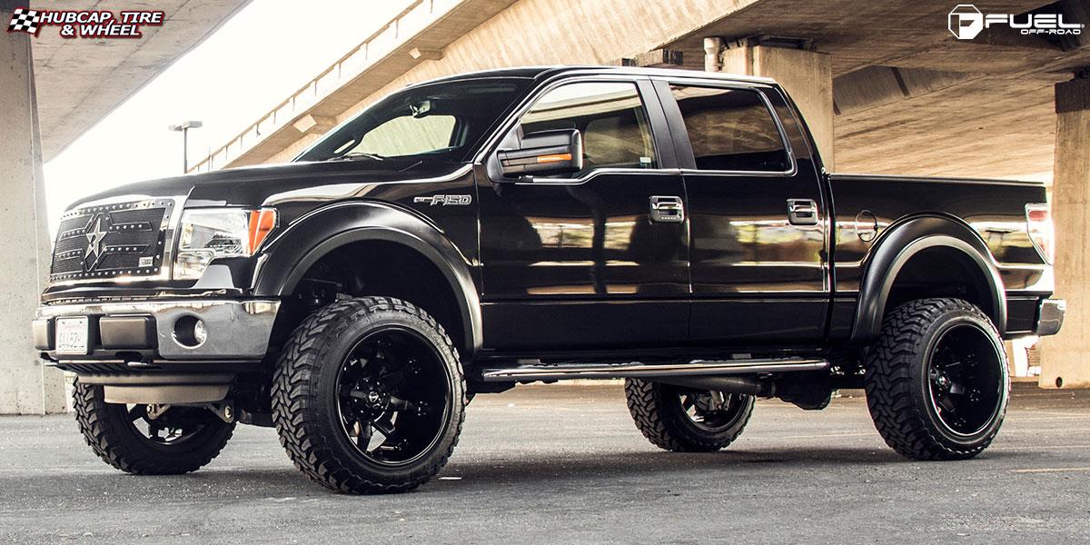 vehicle gallery/ford f 150 fuel octane d509 22X14 Matte Black wheels and rims
