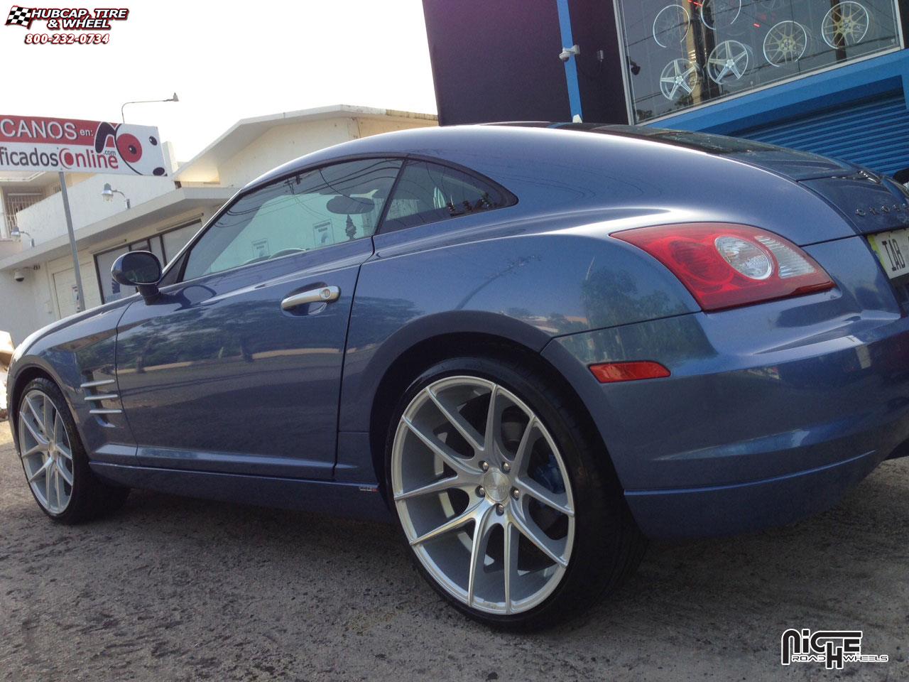 vehicle gallery/chrysler crossfire niche targa m131  Silver & Machined wheels and rims