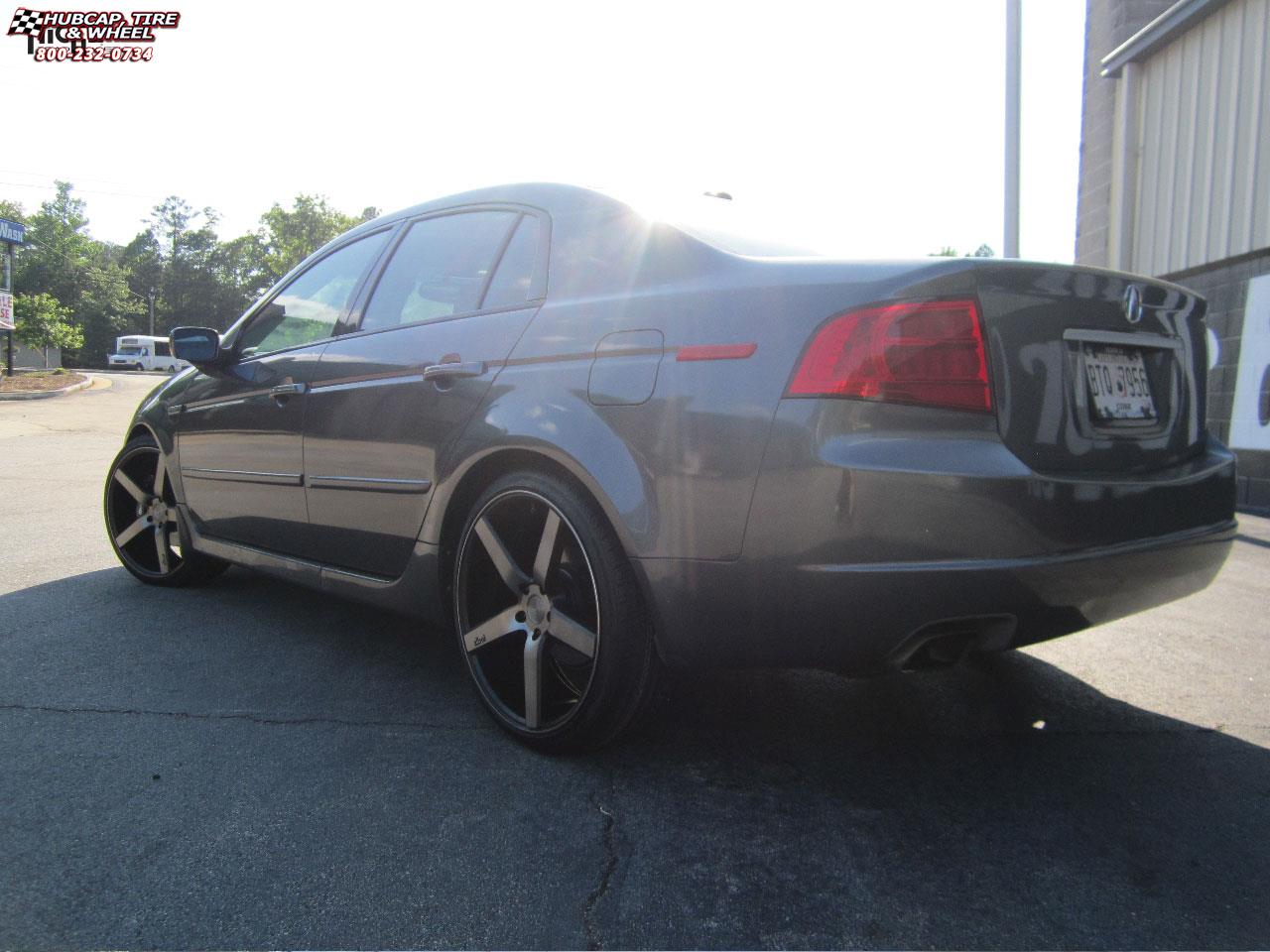 vehicle gallery/acura tl niche milan m134  Black & Machined with Dark Tint wheels and rims