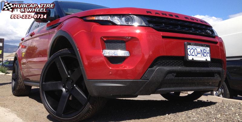 vehicle gallery/land rover evoque niche milan m134 suv 22x10  Black & Machined with Dark Tint wheels and rims