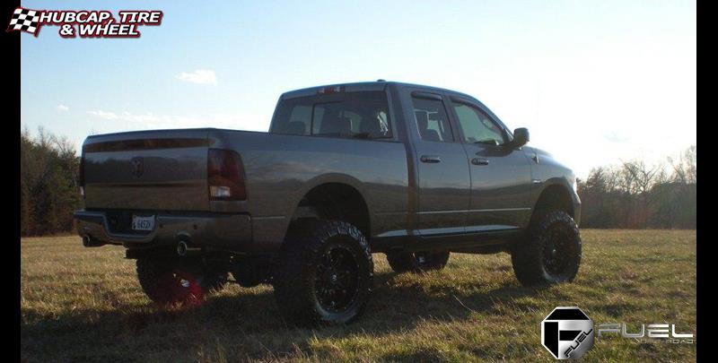 vehicle gallery/dodge ram quad cab fuel hostage d531 0X0  Matte Black wheels and rims