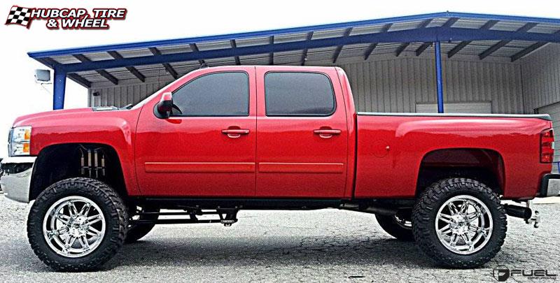 vehicle gallery/gmc sierra 2500 fuel hostage d530 22X11 Chrome wheels and rims