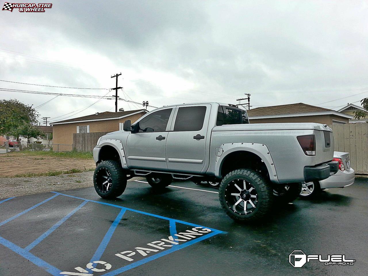 vehicle gallery/nissan titan fuel maverick d261 0X0  Black & Machined wheels and rims