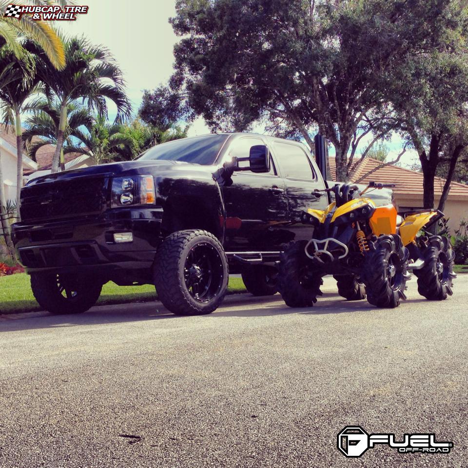 vehicle gallery/chevrolet 2500 hd fuel hostage d531 0X0  Matte Black wheels and rims