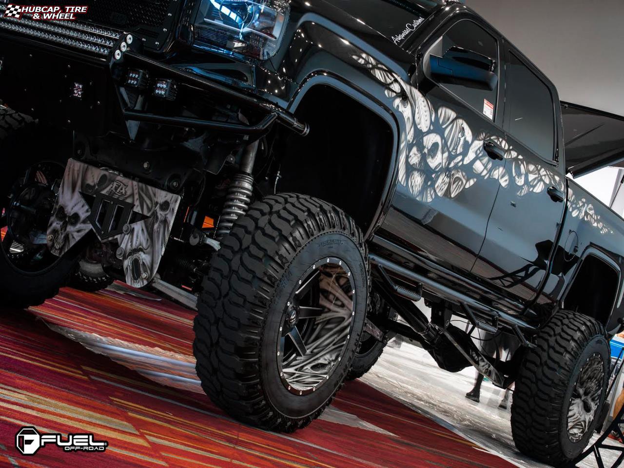 vehicle gallery/chevrolet 2500 hd fuel maverick d262 0X0  Black & Milled wheels and rims