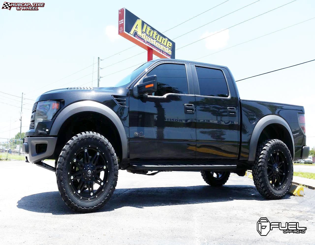 vehicle gallery/ford f 150 fuel hostage d531 0X0  Matte Black wheels and rims