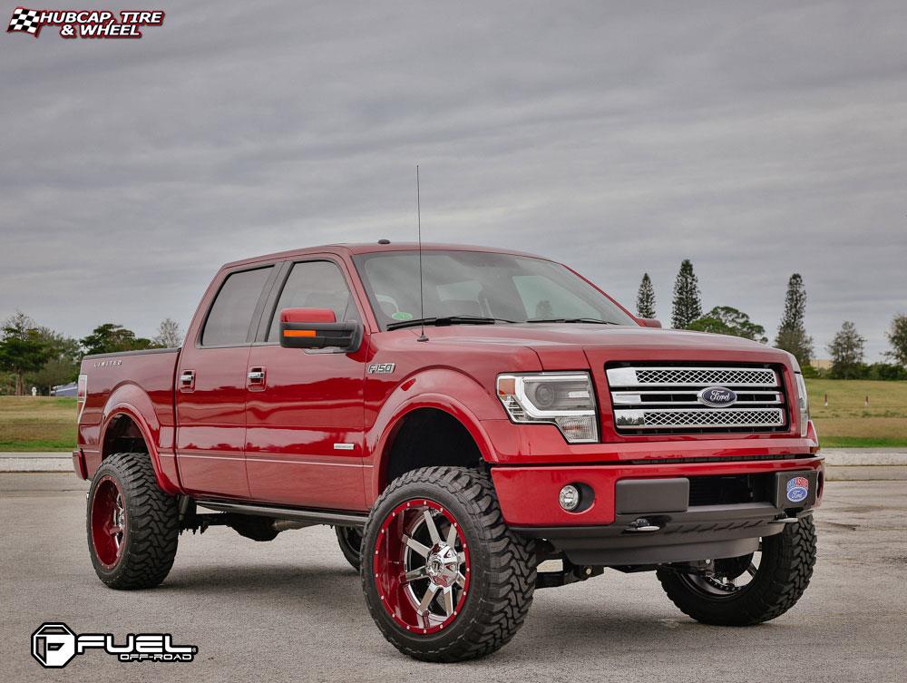 vehicle gallery/ford f 150 fuel maverick d260 0X0 Chrome with Gloss Black Lip wheels and rims