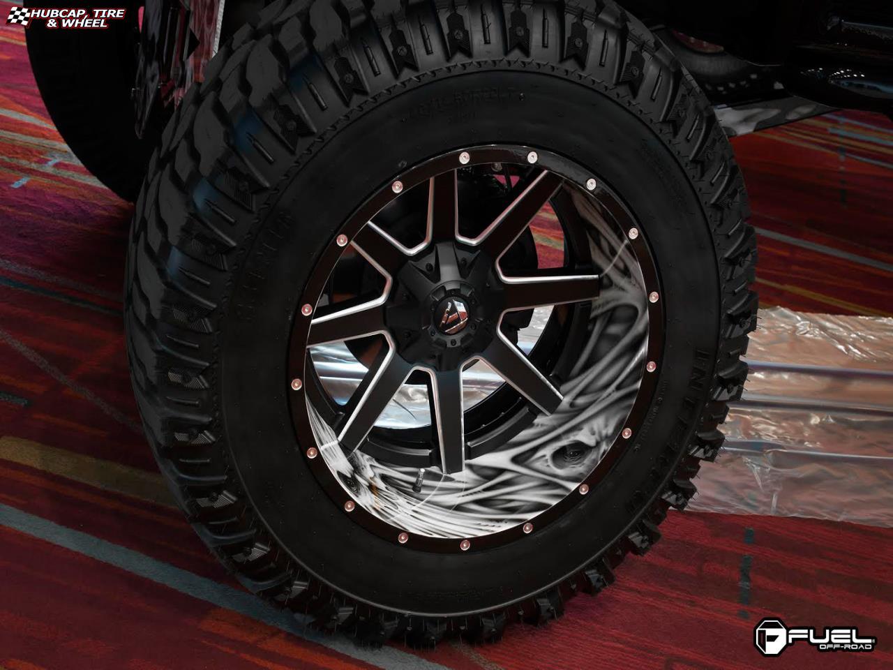 vehicle gallery/chevrolet 2500 hd fuel maverick d262 0X0  Black & Milled wheels and rims